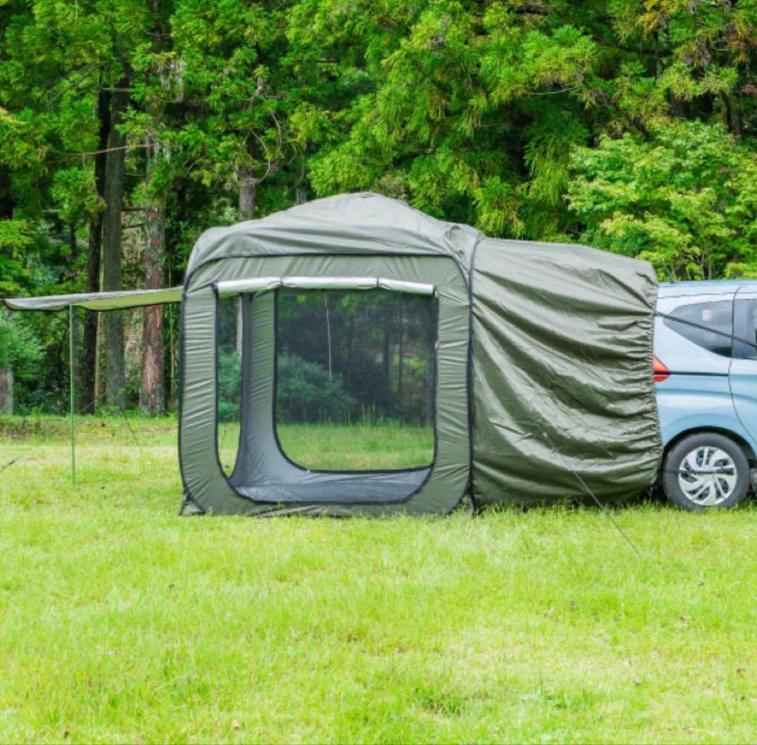 DENEAキャンプテント カーサイド　オリーブグリーン