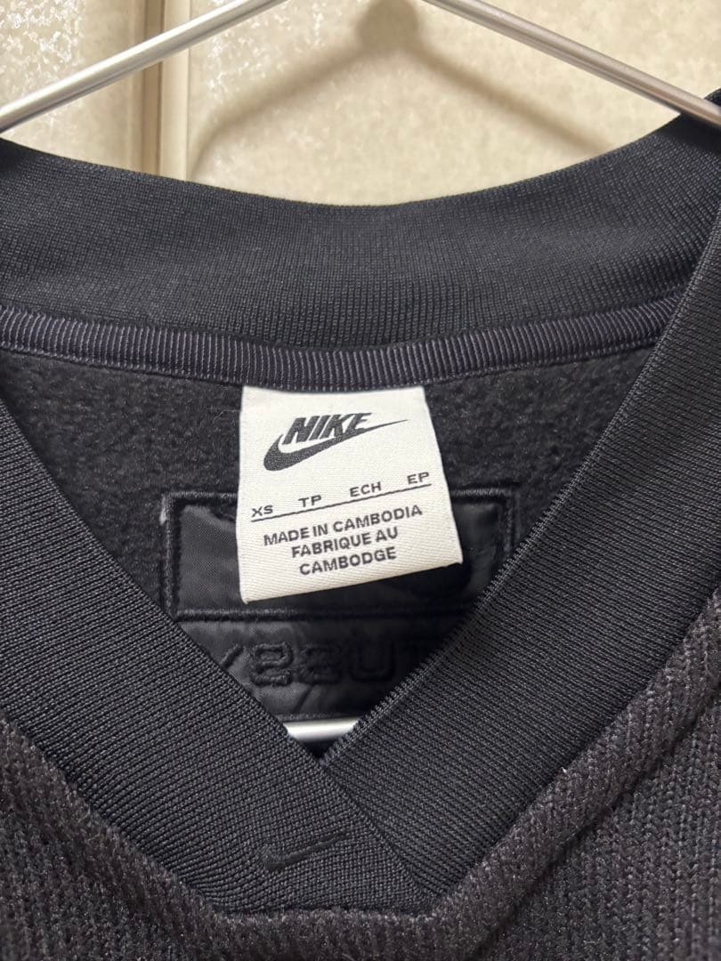 NIKE×stussy サーマル　プルオーバー　ブラック