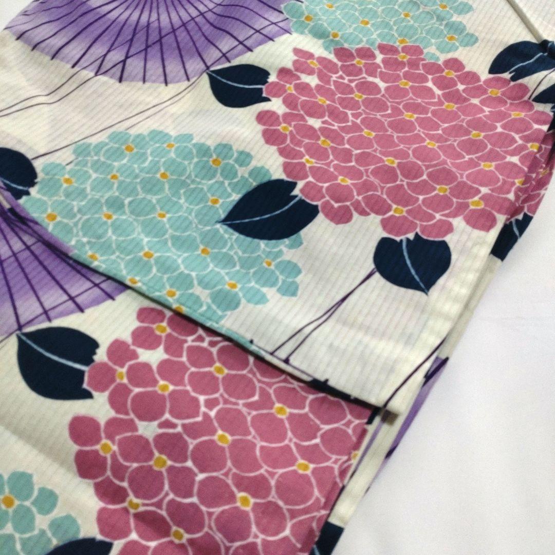 紫番傘と紫陽花♥高級浴衣♥KIMONOMACHIそしてゆめ♥雑誌掲載品♥廃盤レア