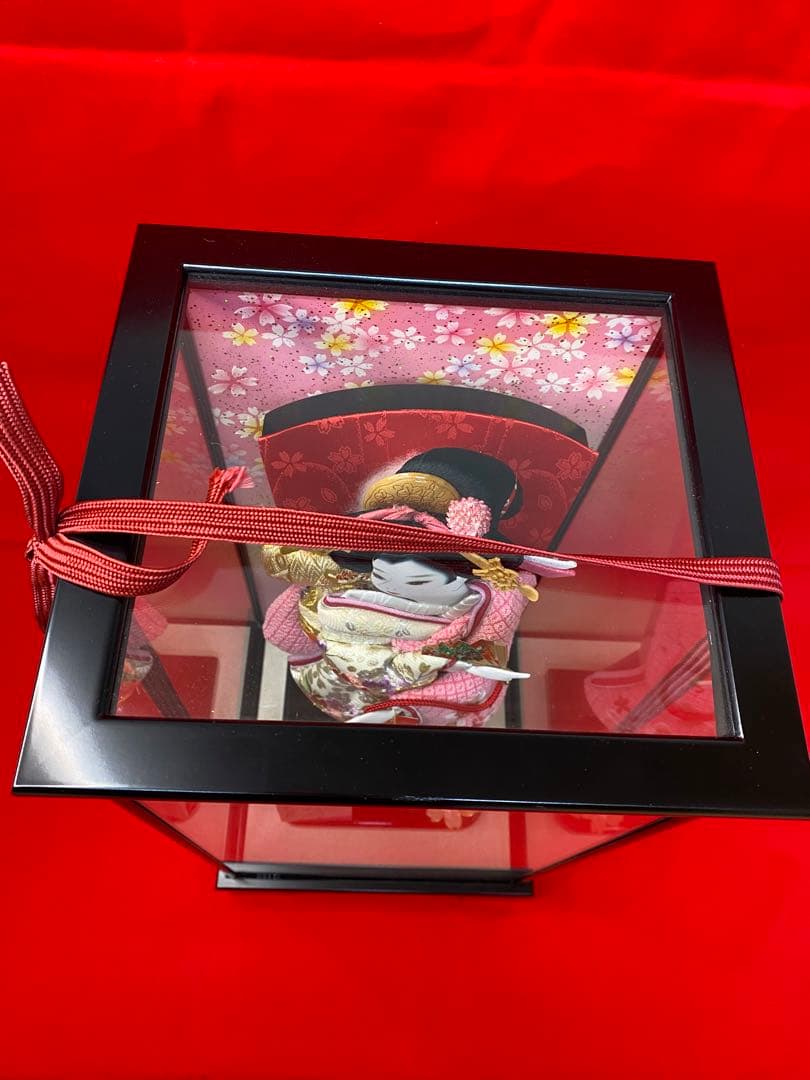 東京久月　羽子板ガラスケース１０号・サイズ　間口約２３×奥行約２１×高さ約４７㎝