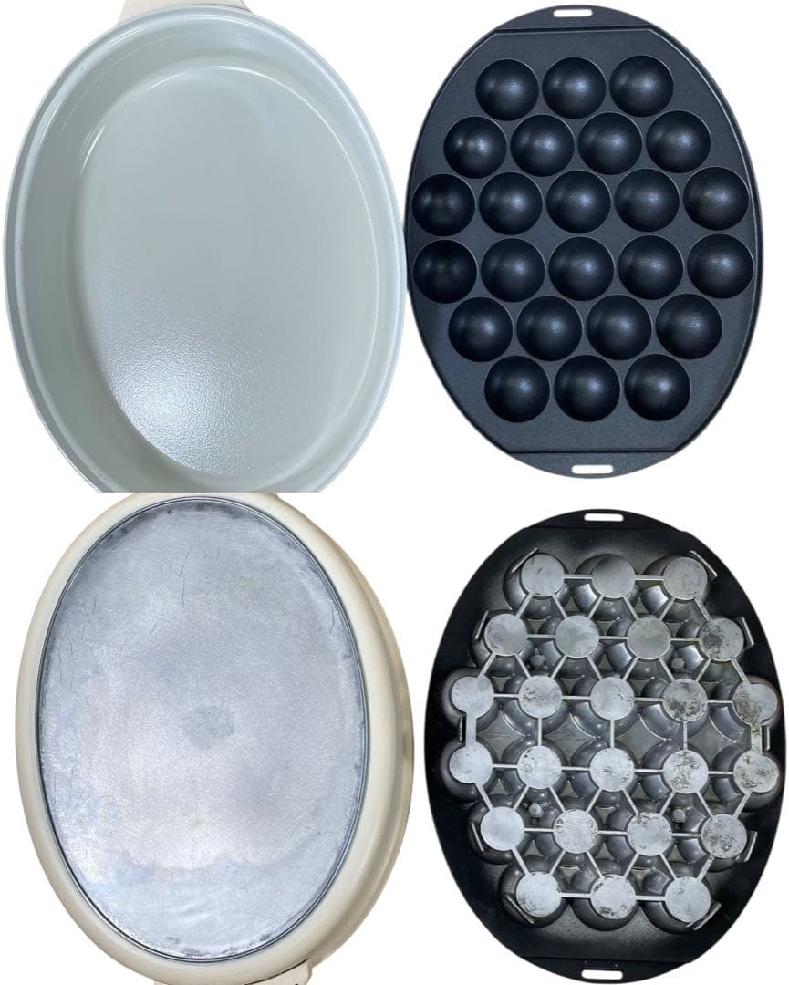 【良品】BRUNO オーバルホットプレート BOE053 ブラック　プレート4枚