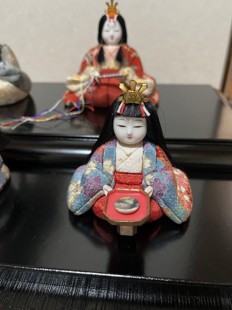 雛人形　ケース付き　木村一秀作　木目込雛人形 5体セット