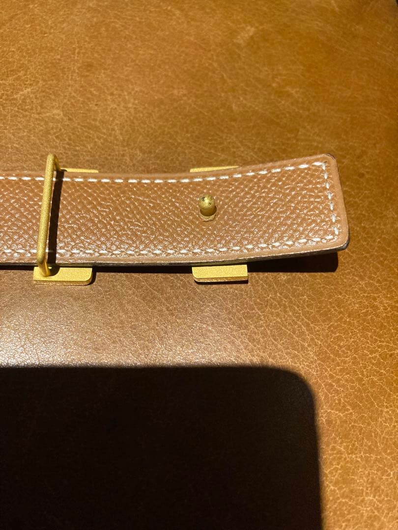 ほぼ新品　エルメス　ベルト　レディース　ブルー　ヴィンテージ　箱付き　付属品