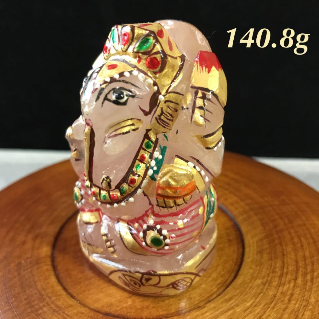 ★特選オンリー１★夢を叶える象【万能の石♢ヒマラヤ水晶極上手彫りガネーシャ】❤