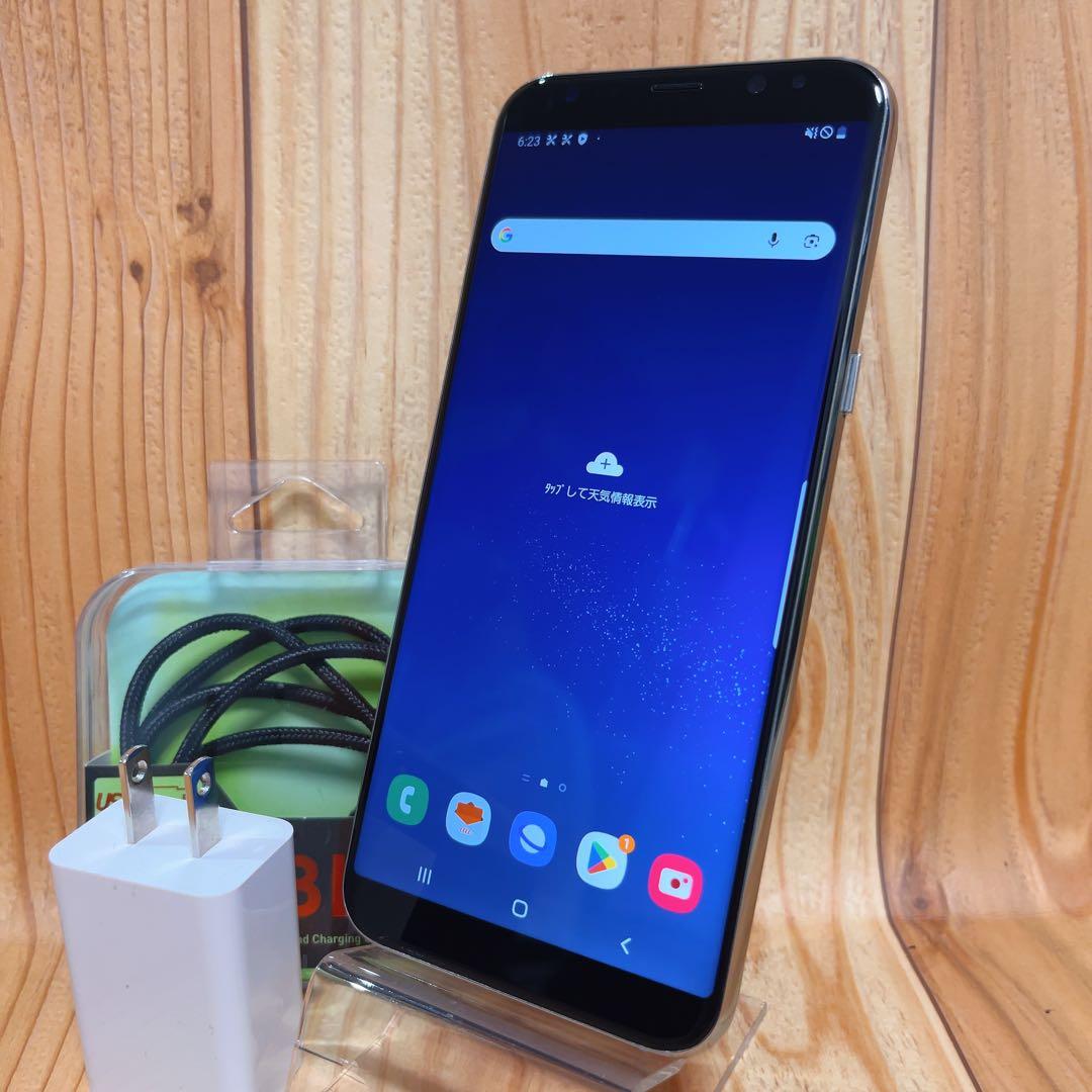SIMフリー 本体 Galaxy S8+ SCV35 64GB 042 シルバー