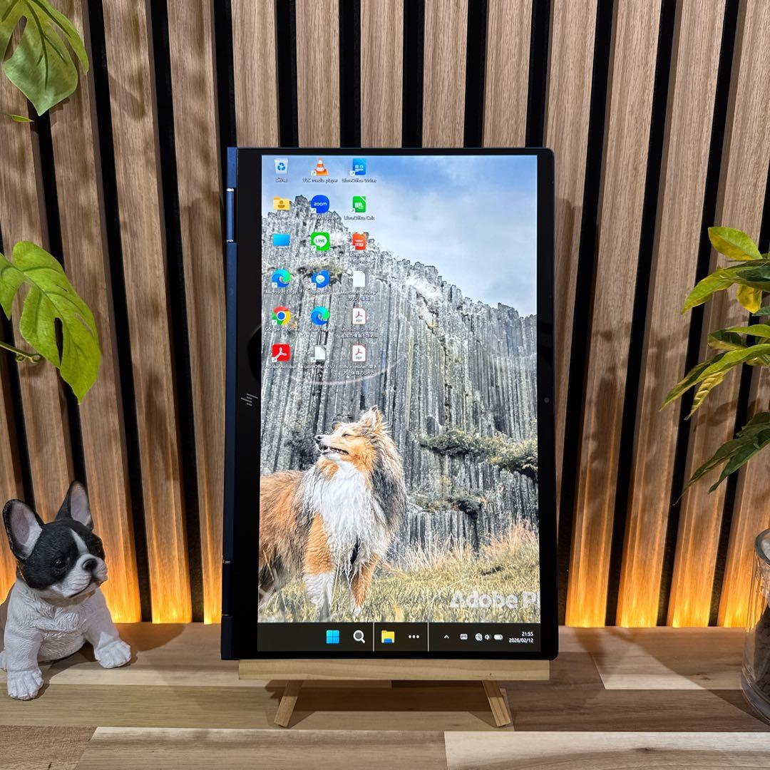 準美品2in1モデル‼️HP EliteBook☘ノートパソコン☘タッチペン付属