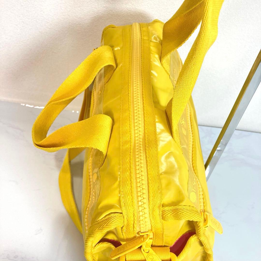 レスポートサック　ひとりっぷ　バイクボストン　ショルダーバッグ　イエロー