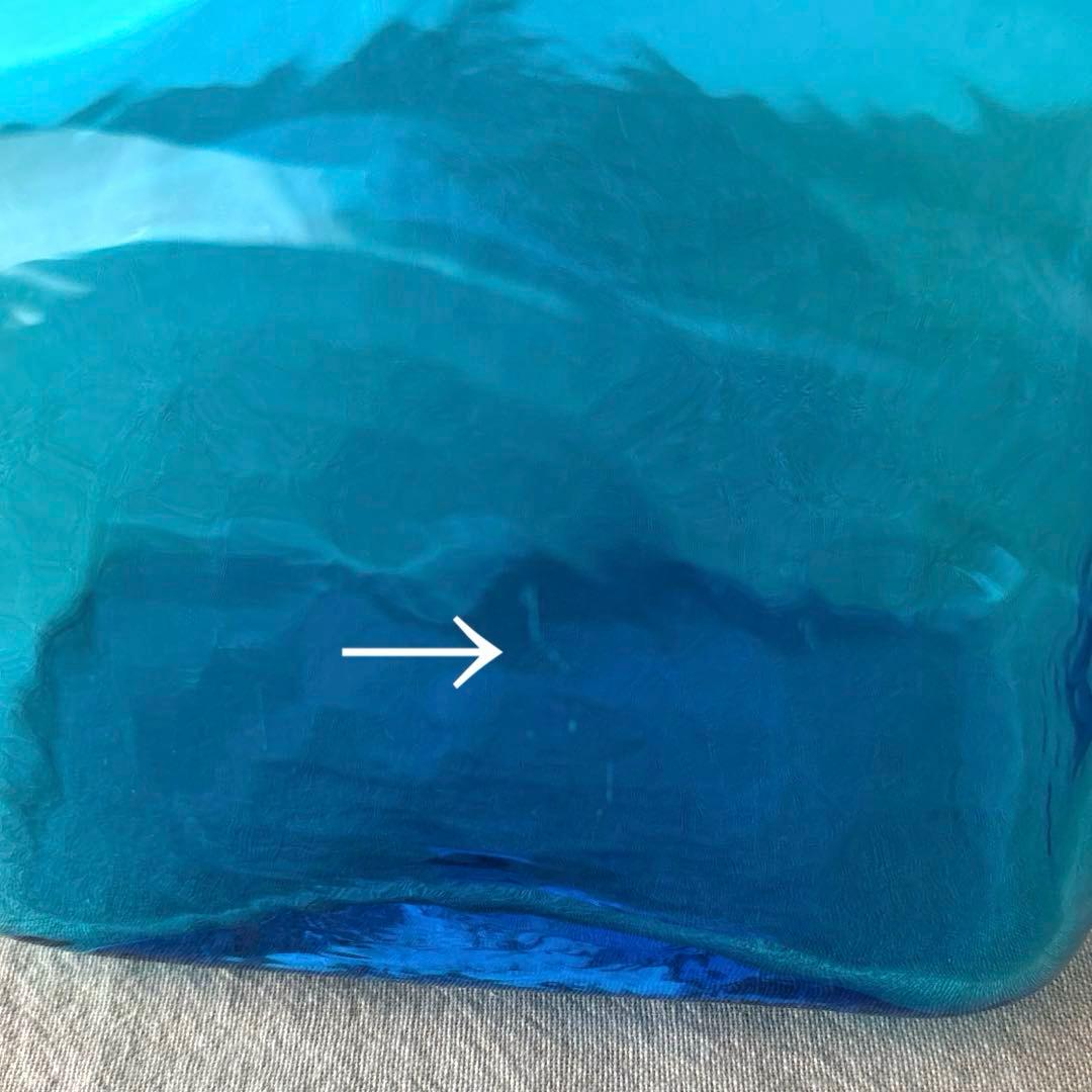 倉敷ガラス　片手付花瓶　花瓶　瓶　吹きガラス