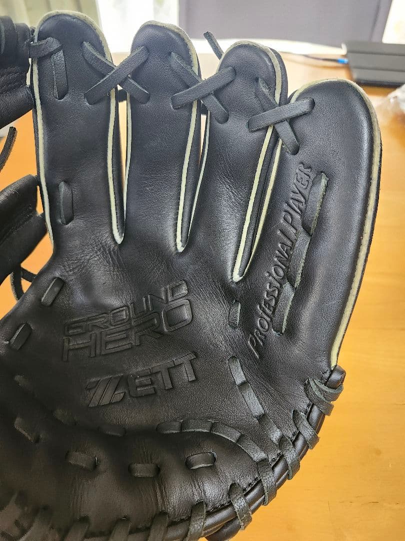 ZETT グラウンドヒーロー 右投げ用 黒