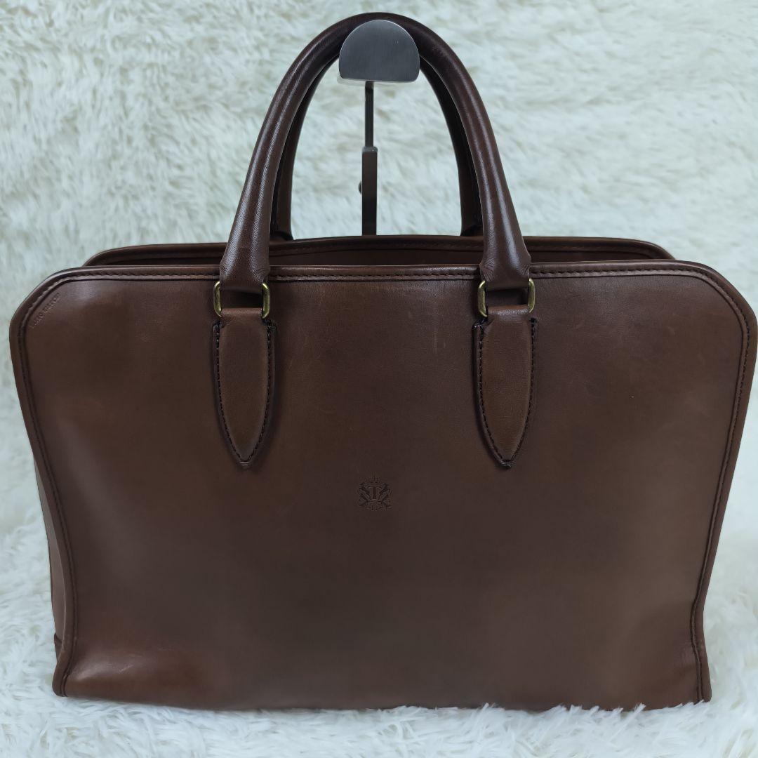 ✨美品✨ タケオキクチ ブリーフケース オールレザー 2way 1層 茶色