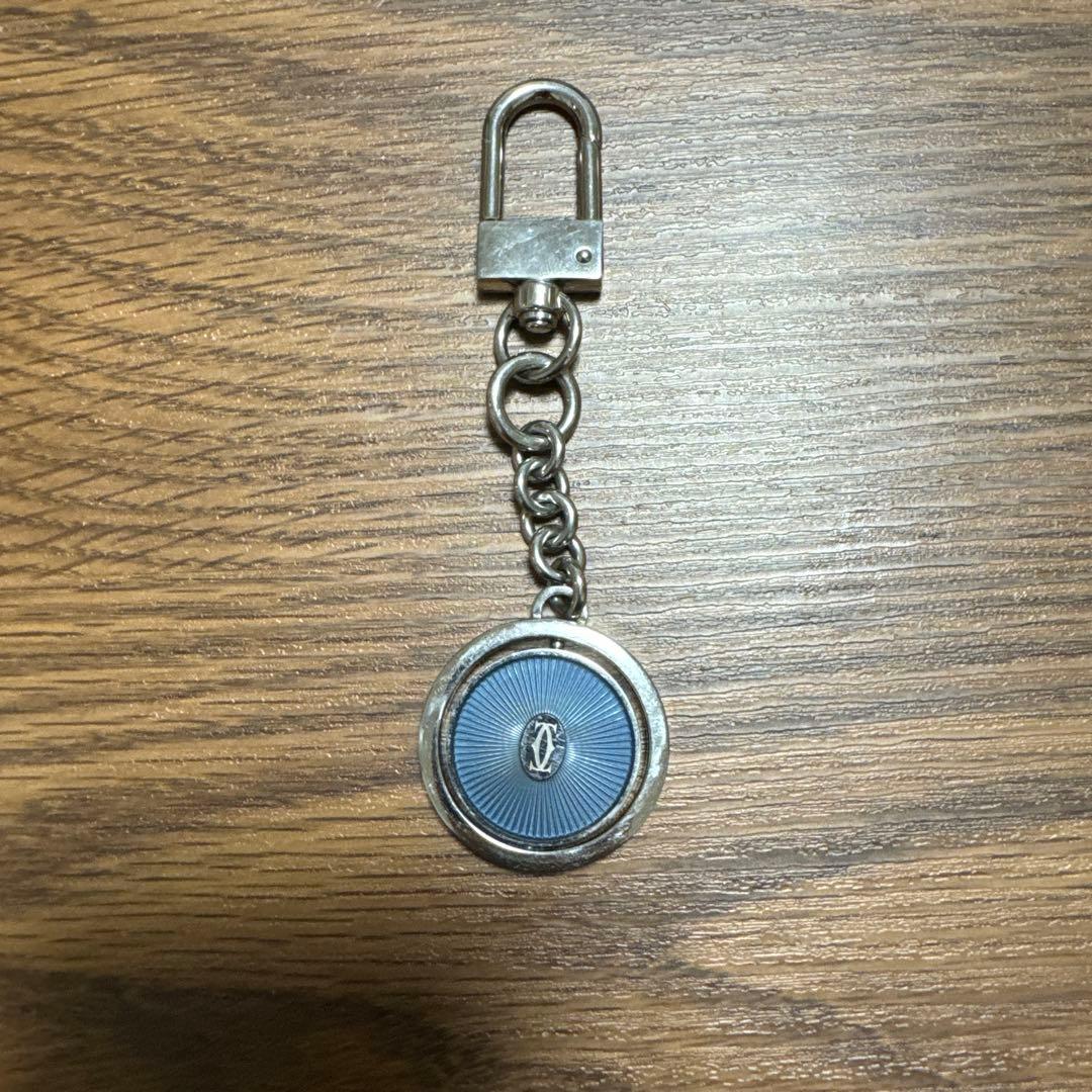 小物 DOUBLE C DE CARTIER LOGO KEY RING