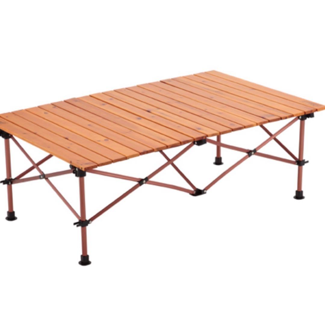 【美品・おまけ付】コールマン ナチュラルウッドロールテーブル クラシック110