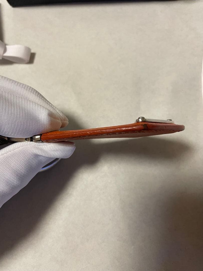 【（有)あずき太郎商店】プラダ PRADA サフィアーノレザー キーリング