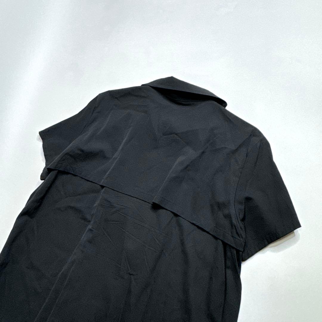 【美品】Y’s ワイズ　ジップアップ　ウールワンピース　ブラック