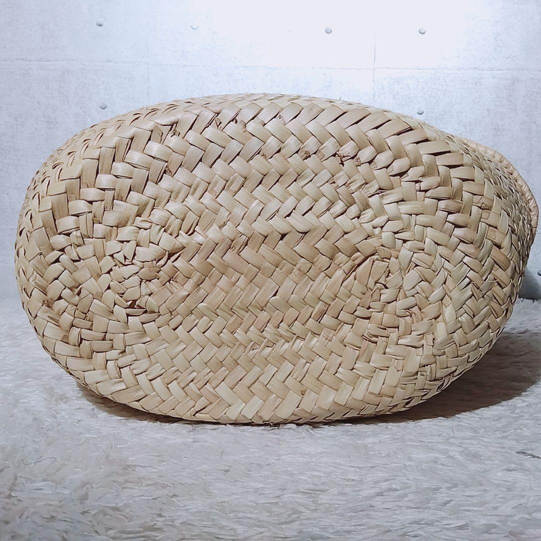 【美品 ビッグサイズ】エミリオプッチ　カゴバッグ　ラフィア　トートバッグ　夏鞄