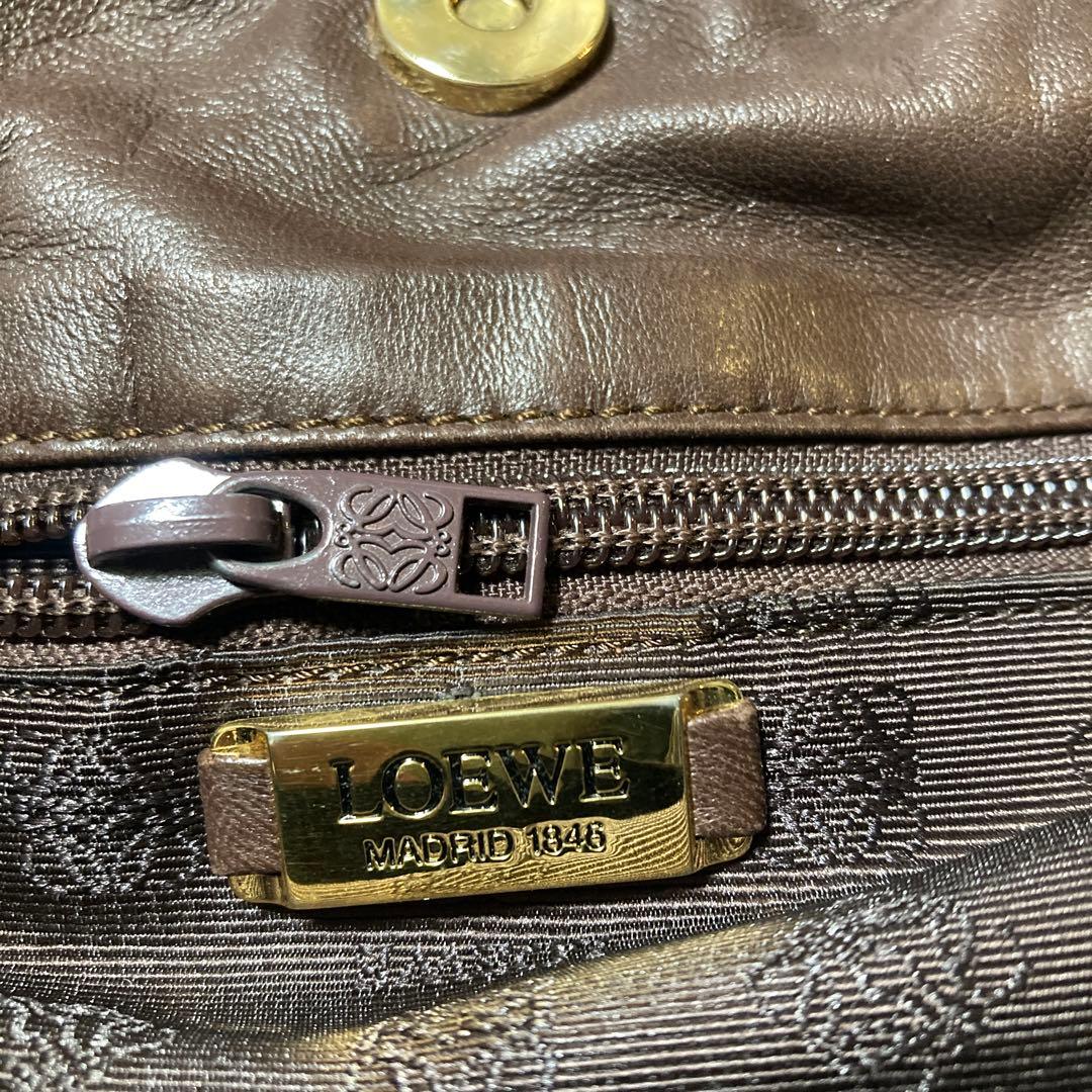 LOEWE アナグラム巾着ショルダーバッグヴィンテージ