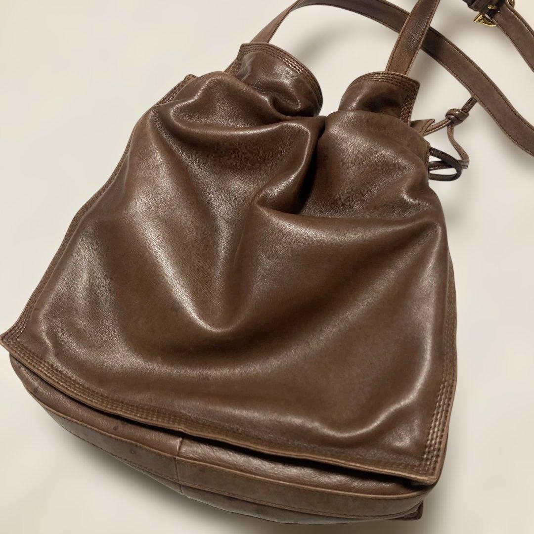 LOEWE アナグラム巾着ショルダーバッグヴィンテージ