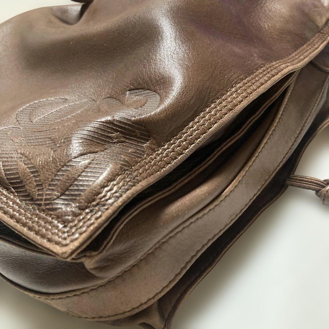 LOEWE アナグラム巾着ショルダーバッグヴィンテージ