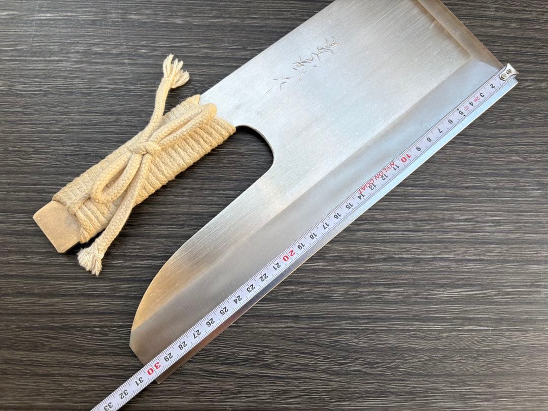 豊蔵 会津中村商店 そば切り包丁 麺切り 300mm