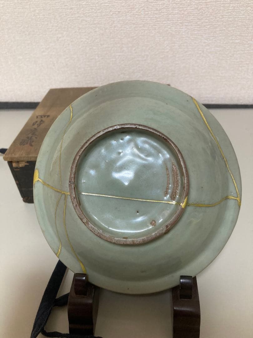 伝世品砧青磁鉢　龍泉窯青磁皿　天龍寺青磁　七官青磁