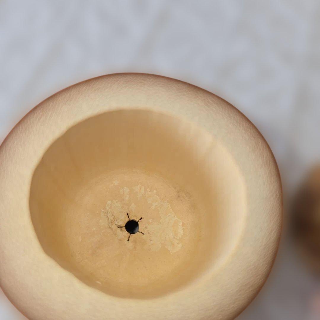 竹蓋置 一双 高野 宗陵作 共箱つき