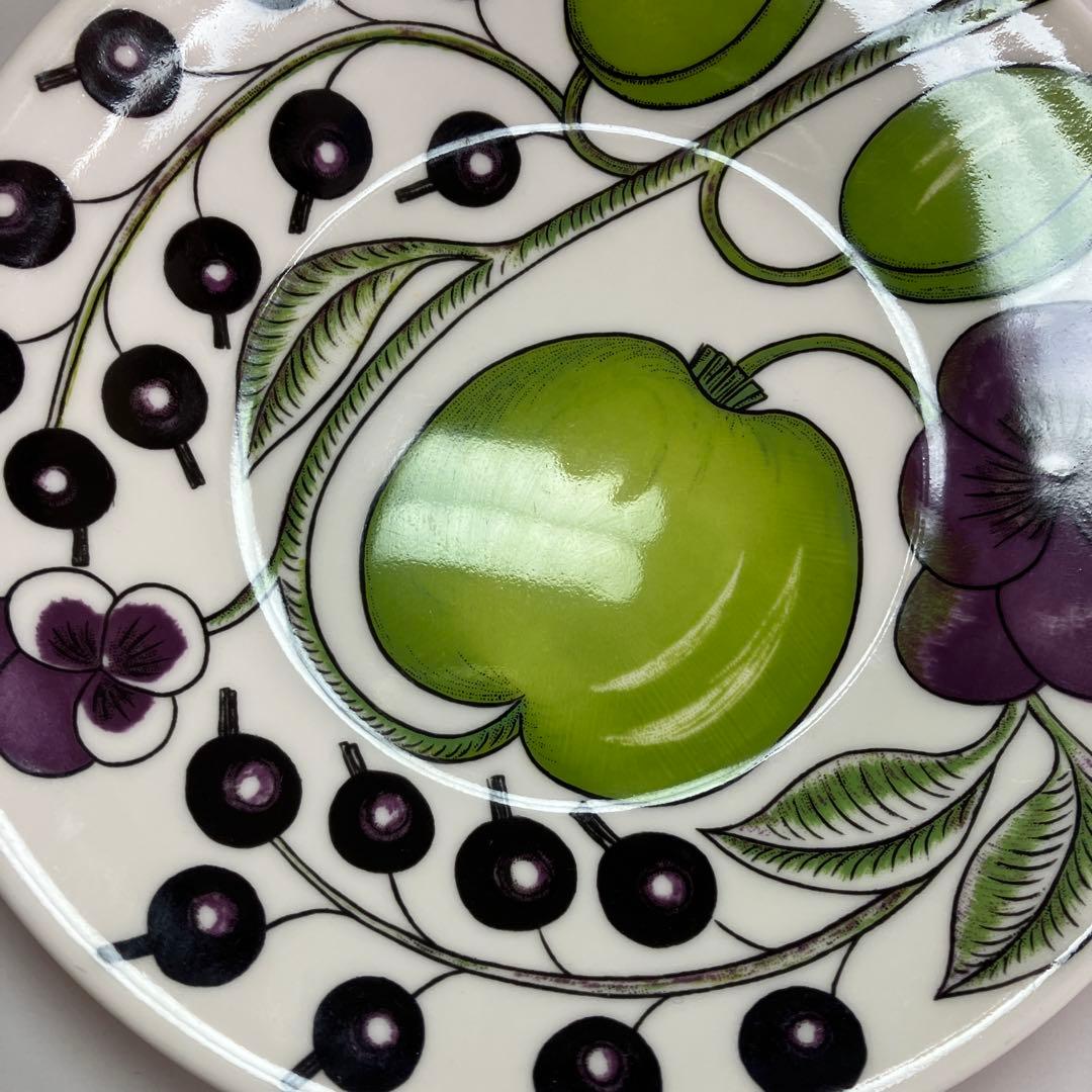 アラビア　パープルパラティッシ 16.5cm プレート４枚　美品バラ売り不可