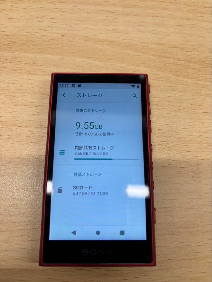 ★SONY WALKMAN NW-A100 16GB レッド ウォークマン