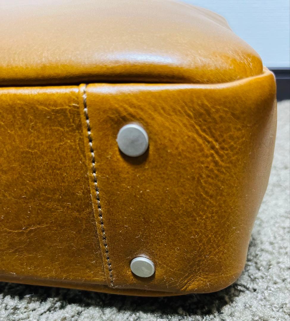 HERGOPOCH グレーズドレザー ブリーフケース ビジネスバッグ