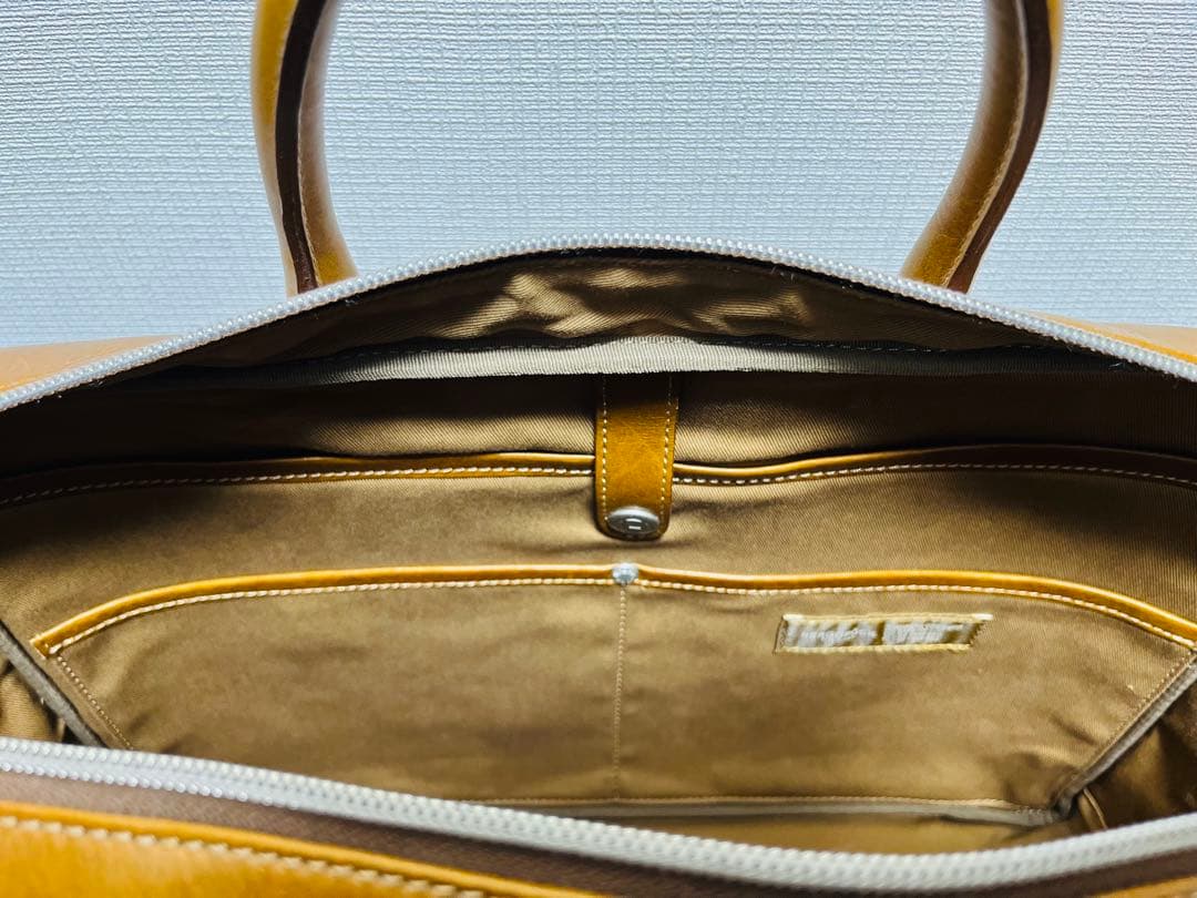 HERGOPOCH グレーズドレザー ブリーフケース ビジネスバッグ