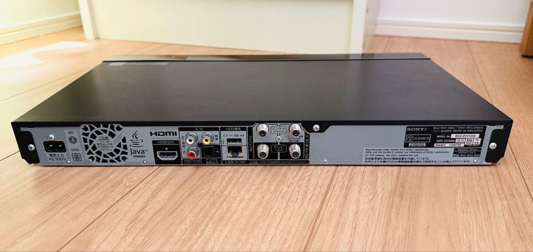 SONY ブルーレイディスクレコーダー BDZ-EW1200