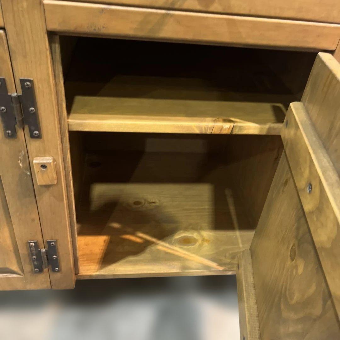 【アンファン】カントリー調カップボード◇訳あり◆