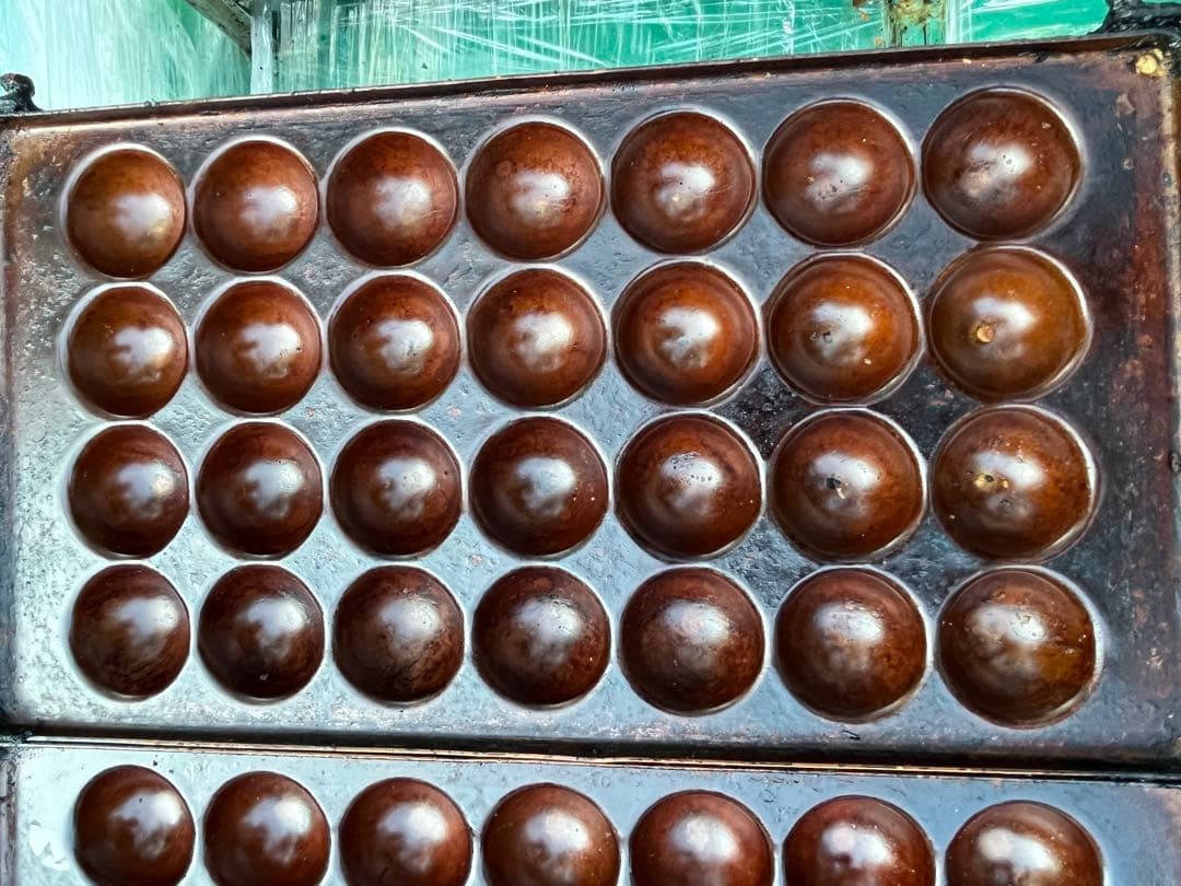 銅板　4枚 たこ焼き台 銅板 28穴×4 112穴