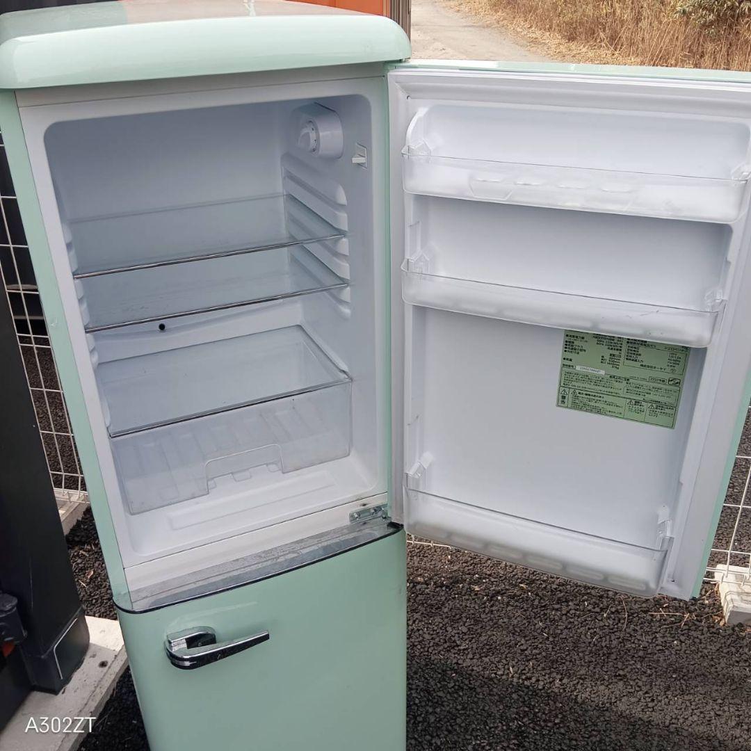 A02B9 安心保証付　オーヤマレトロデザイン　スタイリッシュ　冷蔵庫　130L