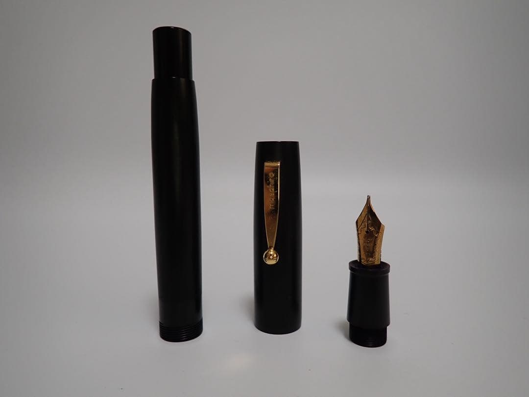 【廃番】masahiro万年筆 エボナイト パイロット 中字（M） インク止め式