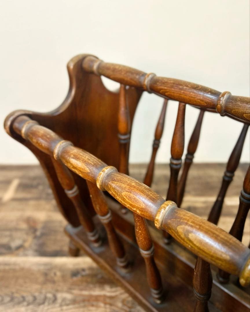 1960〜70年代 マガジンラック 木製 古家具 ヴィンテージ 日本製 輸出家具