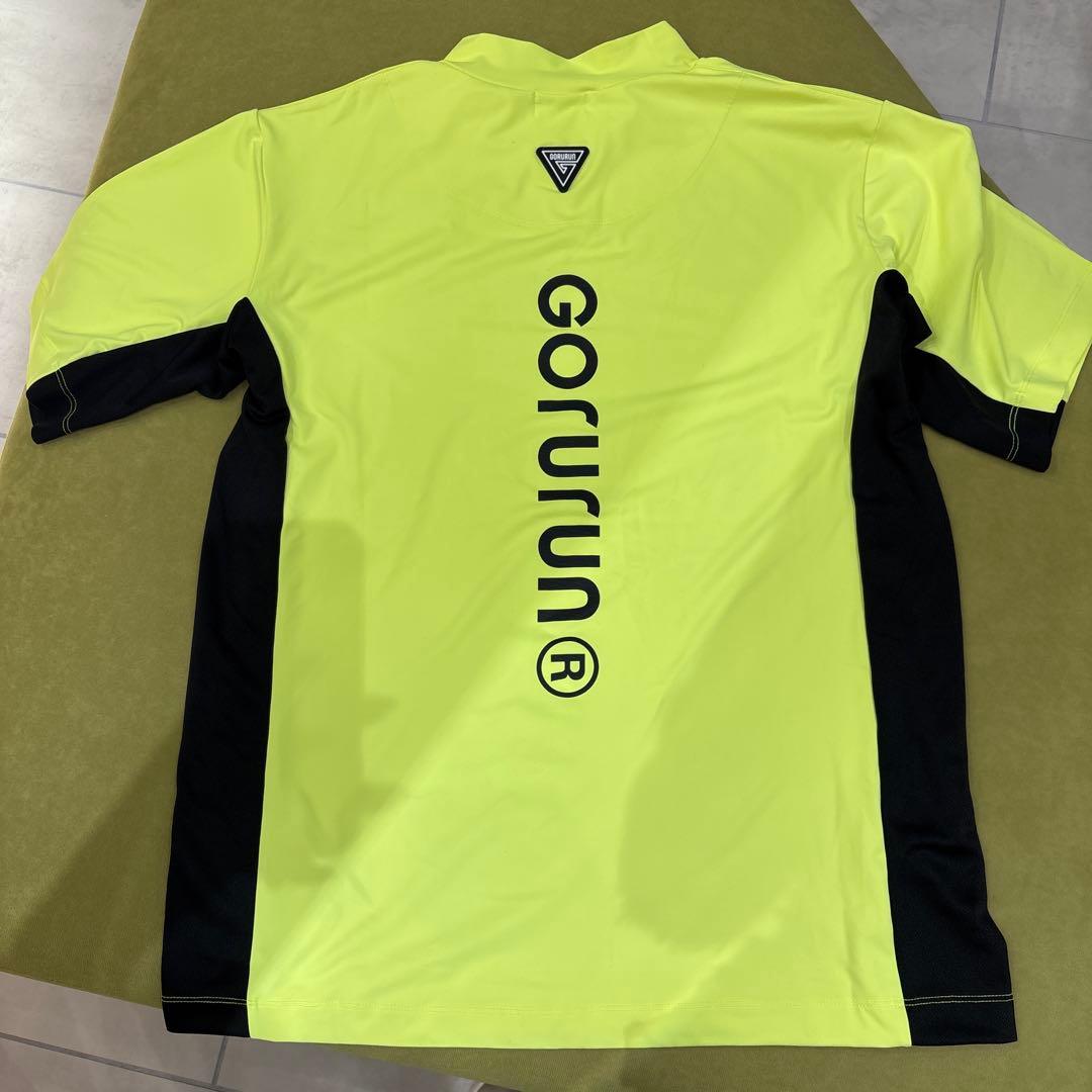 Gorurun サイドメッシュ ミドルスムース モックネックTシャツ