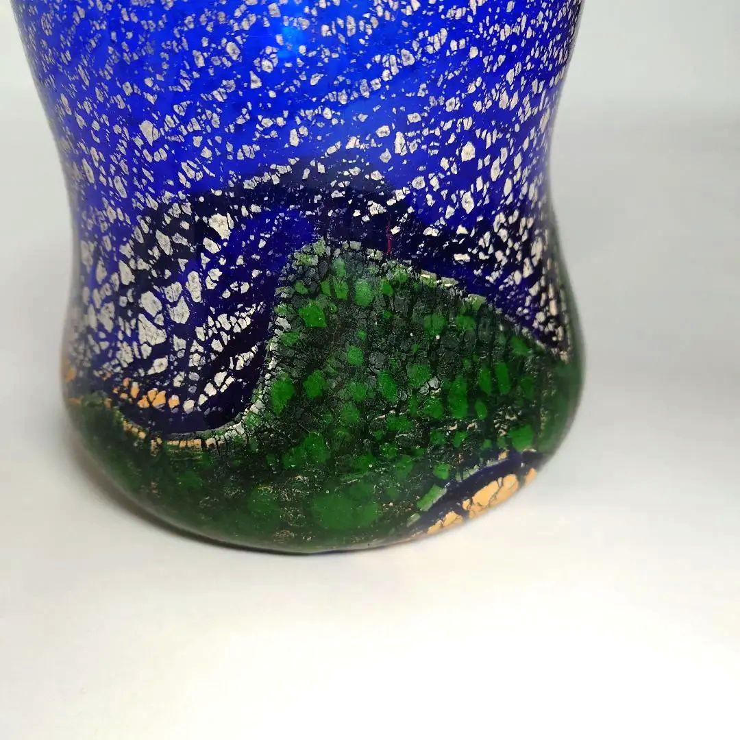 稲嶺盛吉　琉球ガラス　水指　茶道具