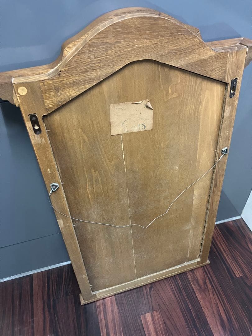 鏡　壁掛け　木製　ビンテージ　北欧