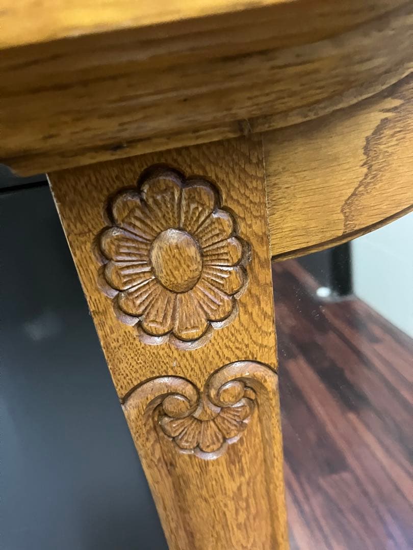 鏡　壁掛け　木製　ビンテージ　北欧