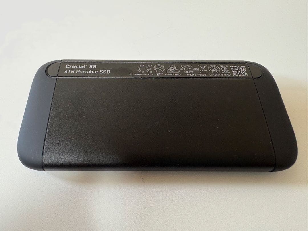 Crucial X8 外付け SSD 4TB