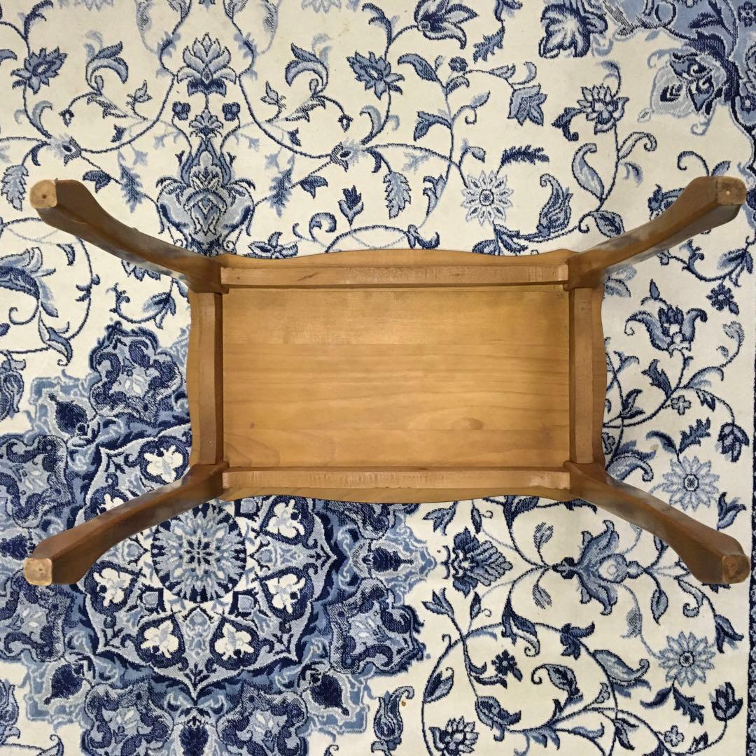 こうママ　木製サイドテーブル 装飾彫刻入り　大中小3個セット