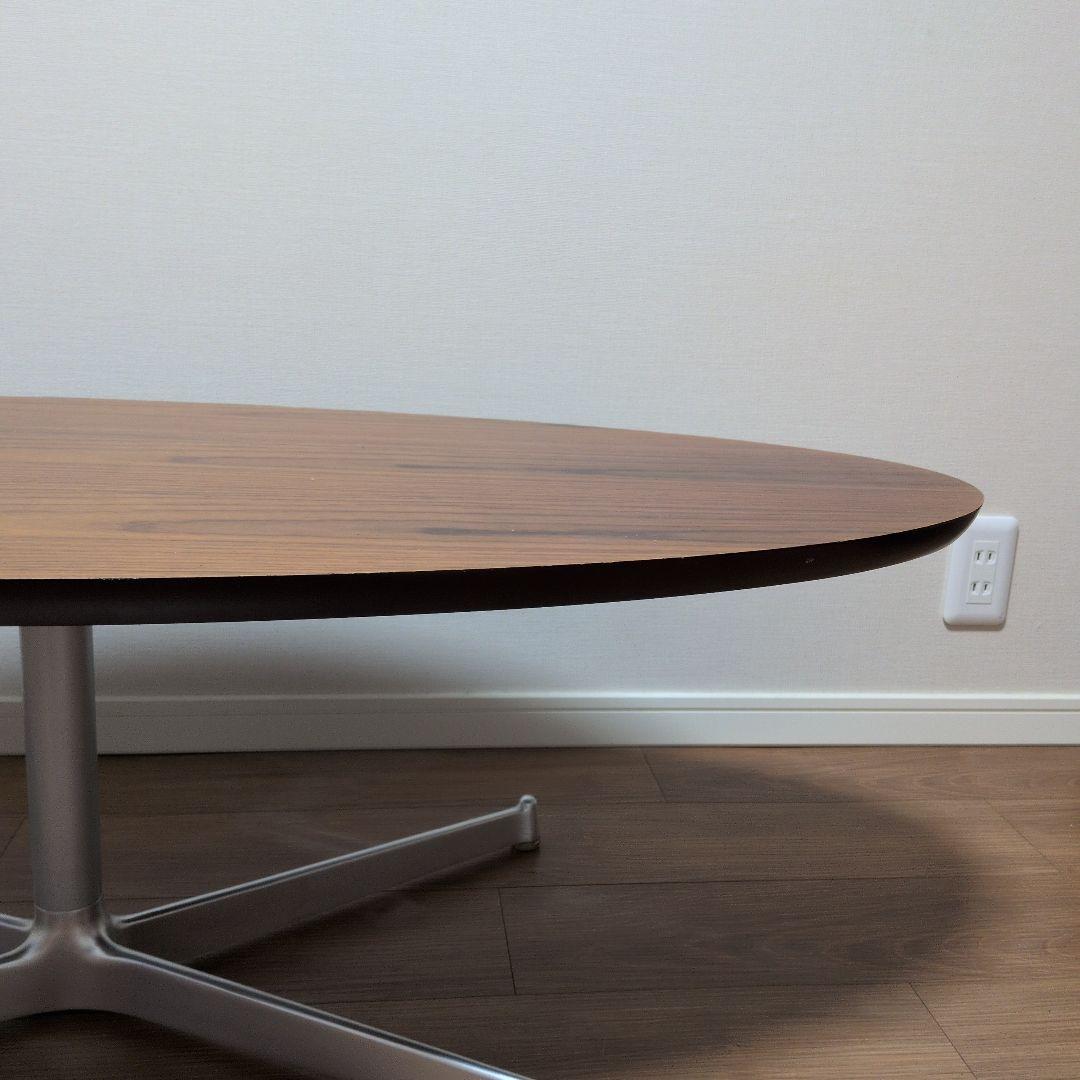 楕円形ブラウンセンターテーブル　Francfranc