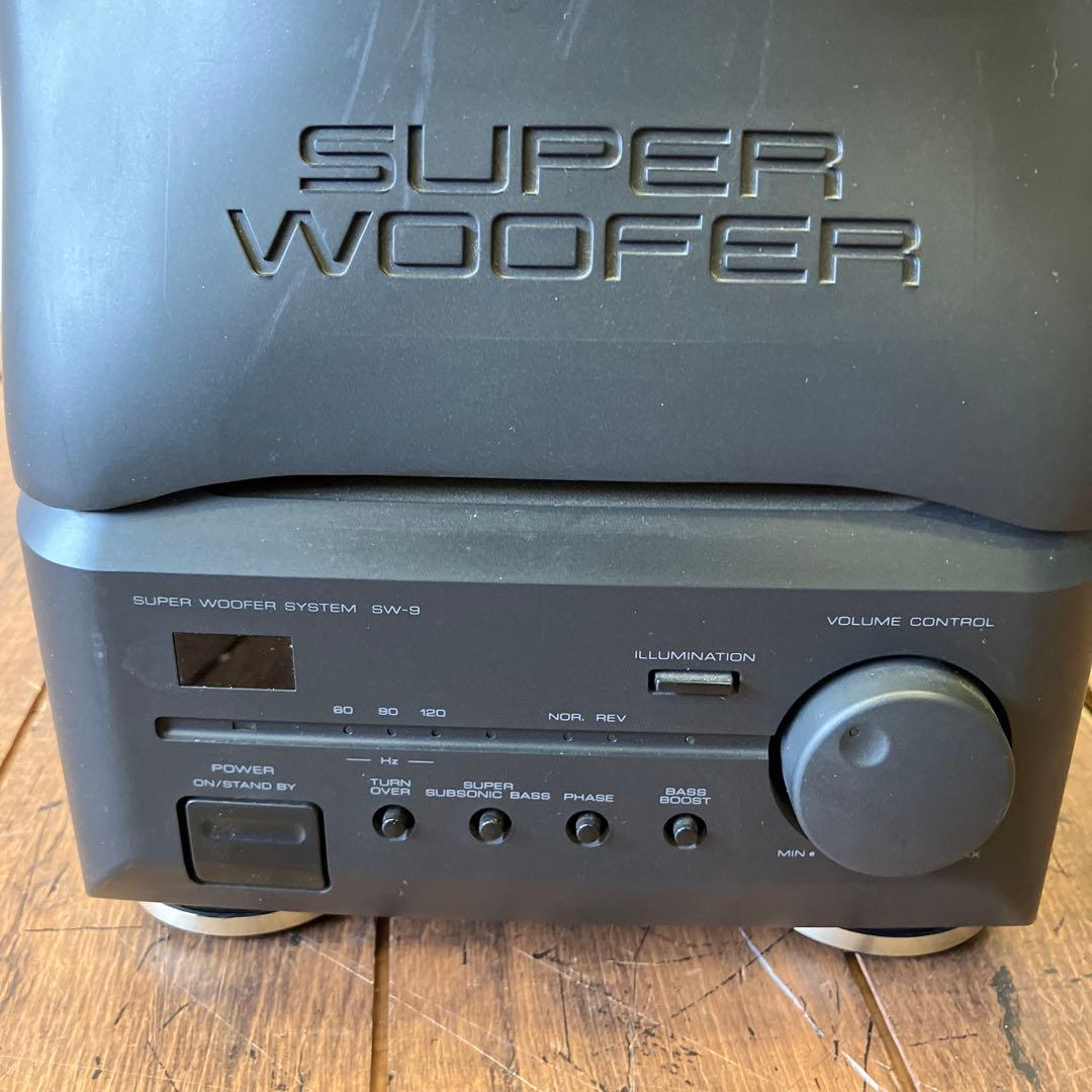 ケンウッド SUPER WOOFER ブラック サブウーファー SW-9 70W