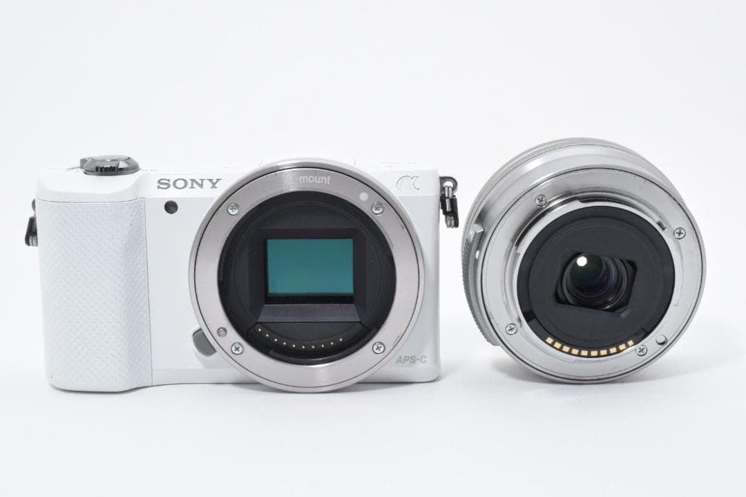 【美品】ソニー SONY a5000 デジカメ ホワイト ショット7596回