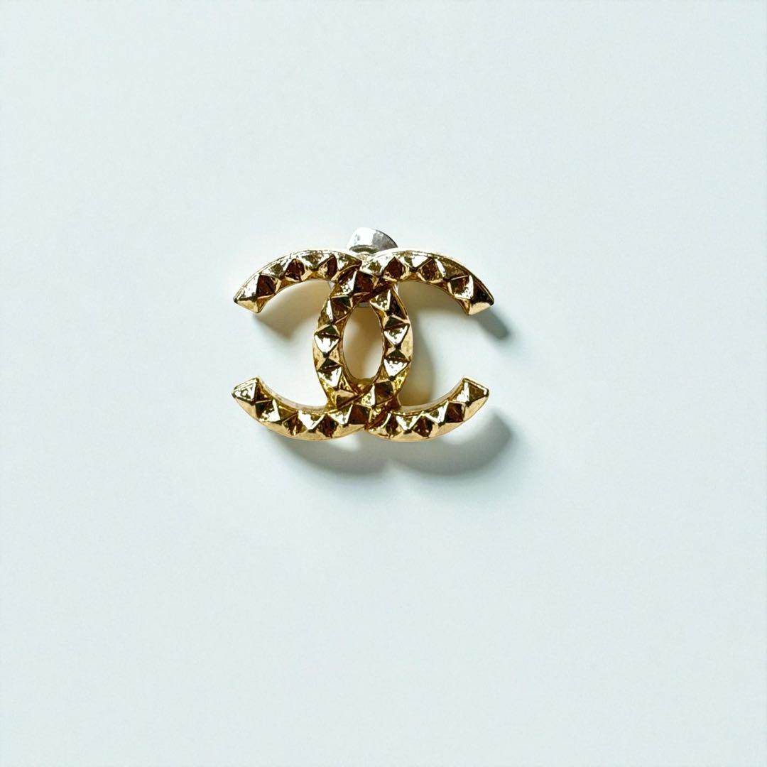 2863✨ CHANEL　ココマーク　ピアス　片耳　ゴールド