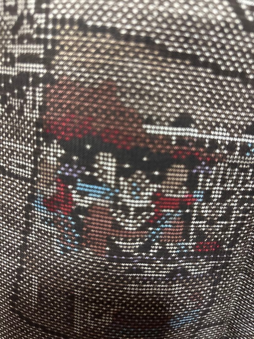 美品　袷　証紙　泥染め　本場奄美大島紬　フルセット　4点　貴重柄　クリスマス