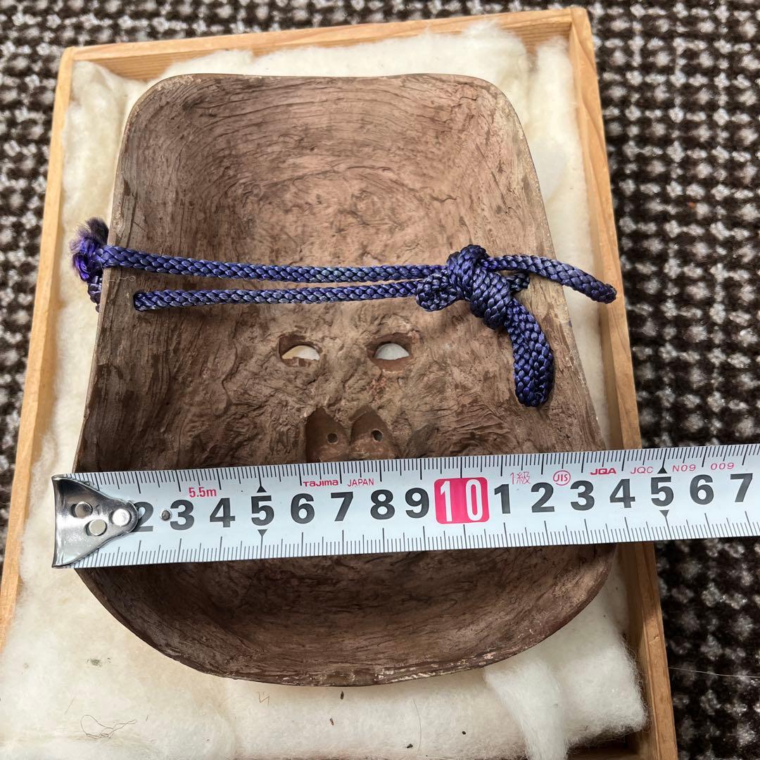 伝統的な能面 お多福　縁起担ぎ　陶器お面　戦前以前品