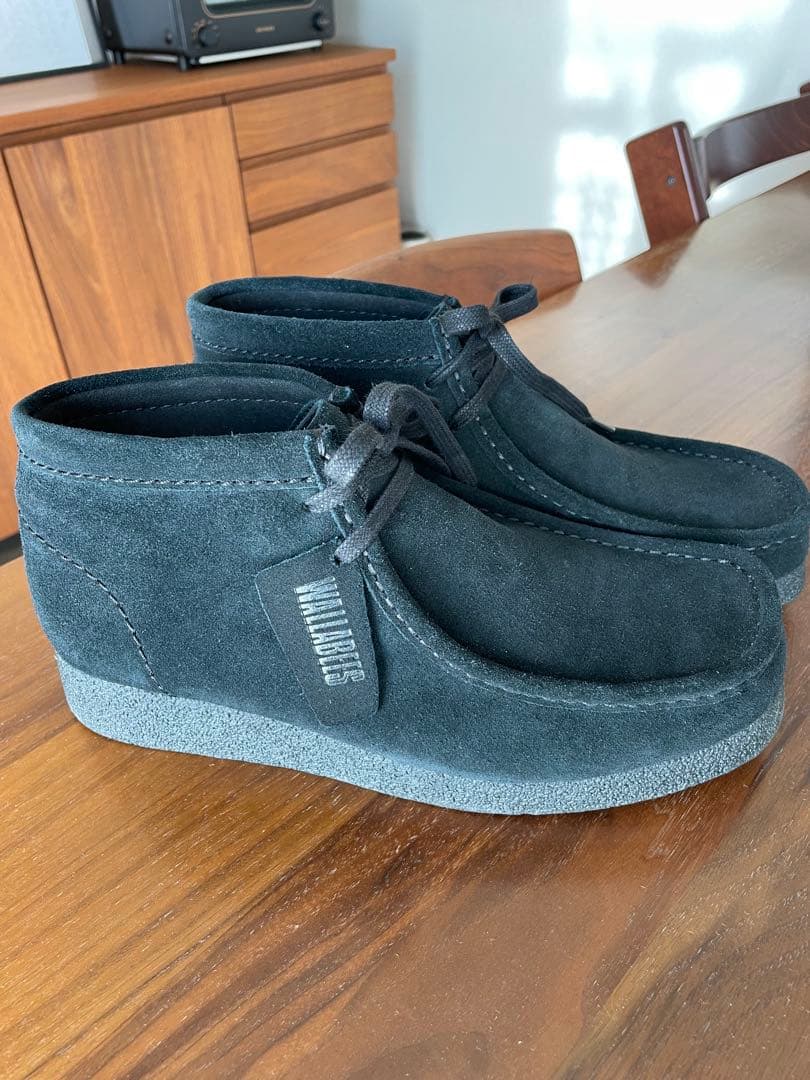 新品Clarks クラークス ワラビー エヴォブーツ スエード ブラック