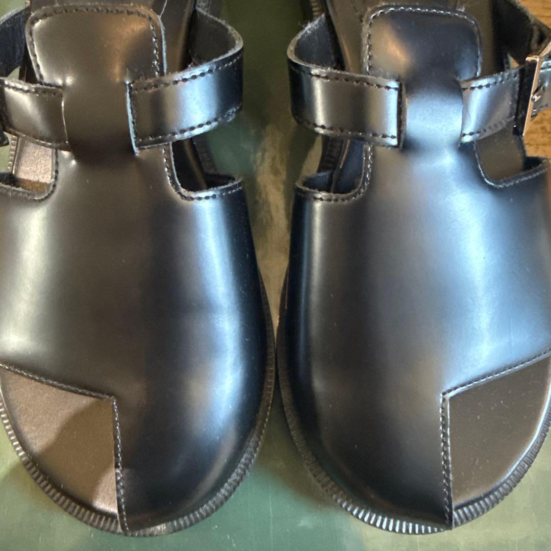 RIM.ARK リムアーク サムレザーフラットサンダル 黒 37 新品未使用