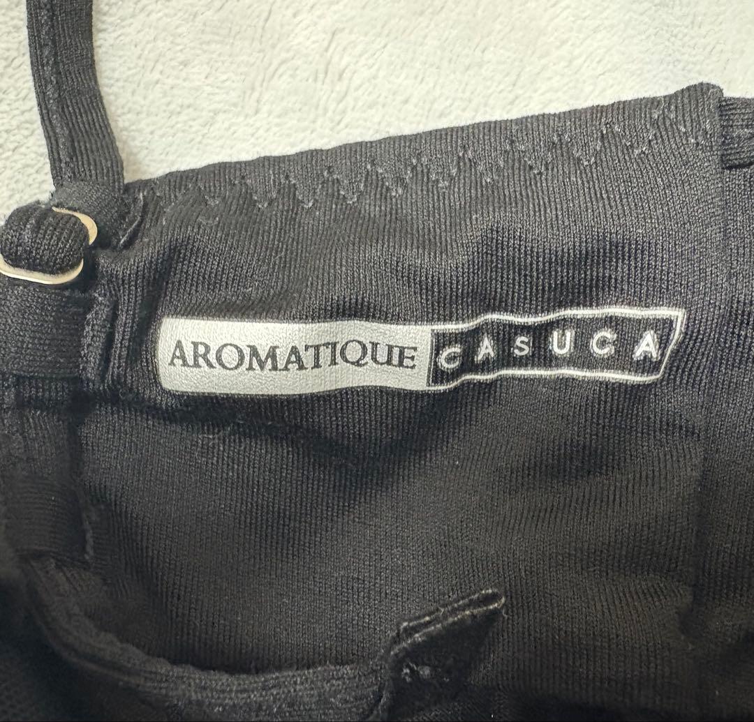 AROMATIQUE CASUCA ブラックキャミソール